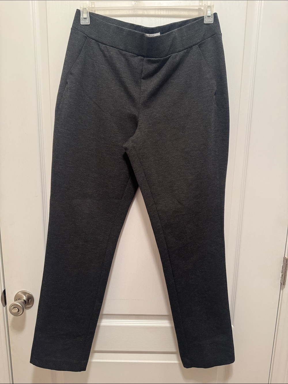 Ellen Tracy Women’s Charcoal Heather Dress Pants - Size L - Picture 4 of 6